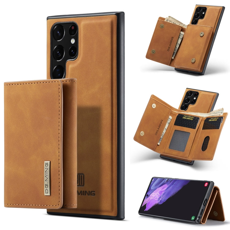 DG.MING M1 Series 3-Fold Multi Card Portafoglio + custodia magnetica per telefono, For Samsung Galaxy S22 5G, For Samsung Galaxy S22+ 5G, For Samsung Galaxy S22 Ultra 5G