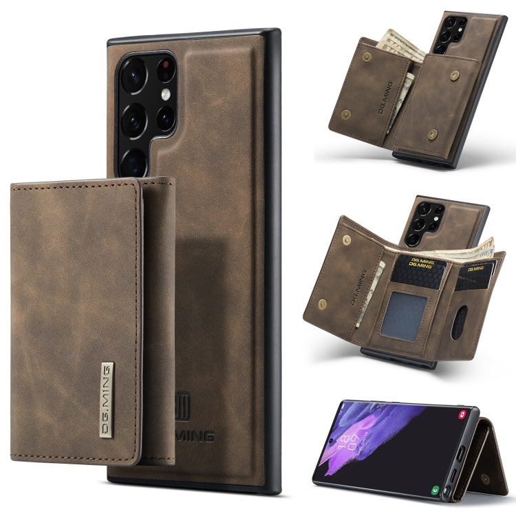 DG.MING M1 Series 3-Fold Multi Card Portafoglio + custodia magnetica per telefono, For Samsung Galaxy S22 5G, For Samsung Galaxy S22+ 5G, For Samsung Galaxy S22 Ultra 5G