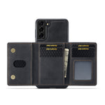 DG.MING M2 Series 3-Fold Multi Card Bag + custodia per telefono con cover posteriore magnetica, For Samsung Galaxy S22 5G, For Samsung Galaxy S22+ 5G, For Samsung Galaxy S22 Ultra 5G