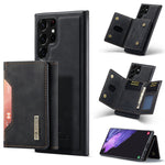 DG.MING M2 Series 3-Fold Multi Card Bag + custodia per telefono con cover posteriore magnetica, For Samsung Galaxy S22 5G, For Samsung Galaxy S22+ 5G, For Samsung Galaxy S22 Ultra 5G