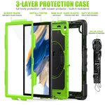 Silicone + custodia per tablet PC, For Samsung Galaxy Tab A8 10.5 2021 X200 / X205