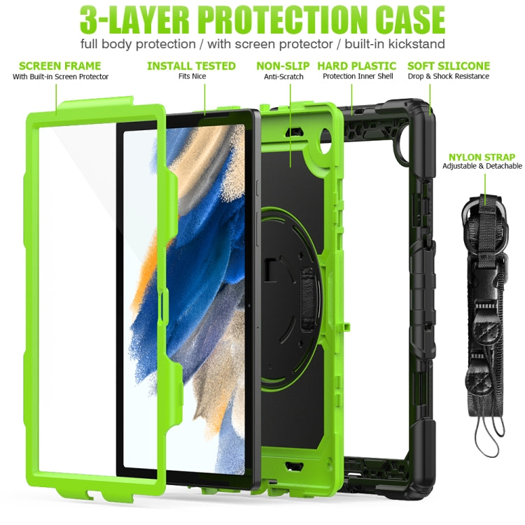 Silicone + custodia per tablet PC, For Samsung Galaxy Tab A8 10.5 2021 X200 / X205