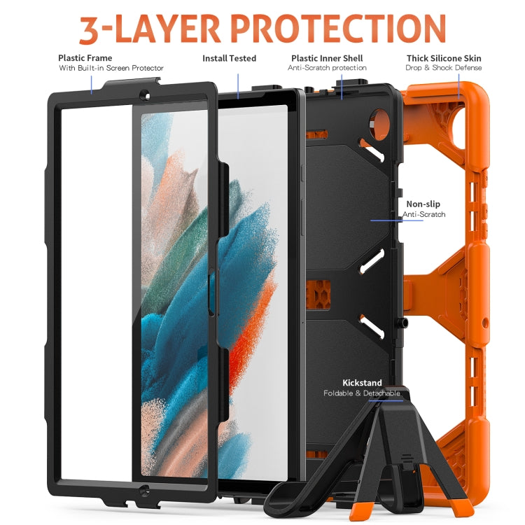 Custodia per tablet in silicone colorato + PC, For Samsung Galaxy Tab A8 10.5 2021 X200 / X205