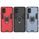 Custodia TPU antiurto con anello magnetico per Galaxy A71