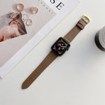 Cinturino in pelle per serie Apple Watch, 7 41mm / 6&SE&5&4 40mm / 3&2&1 38mm, 7 45mm / 6&SE&5&4 44mm / 3&2&1 42mm