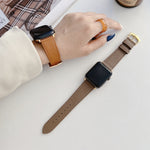 Cinturino in pelle per serie Apple Watch, 7 41mm / 6&SE&5&4 40mm / 3&2&1 38mm, 7 45mm / 6&SE&5&4 44mm / 3&2&1 42mm