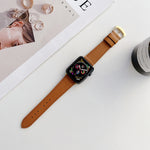 Cinturino in pelle per serie Apple Watch, 7 41mm / 6&SE&5&4 40mm / 3&2&1 38mm, 7 45mm / 6&SE&5&4 44mm / 3&2&1 42mm