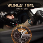 NORTH EDGE HORNET Orologio sportivo luminoso da uomo con doppia sveglia digitale, HORNET