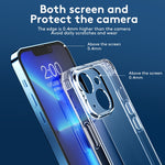 Custodia TPU con vetro temperato per iPhone 13 e 12
