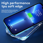 Custodia TPU con vetro temperato per iPhone 13 e 12