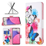 Custodia per telefono in pelle con motivo a disegno colorato, For Samsung Galaxy A13 4G, For Samsung Galaxy A33 5G, For Samsung Galaxy A73 5G