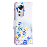 Custodia per telefono in pelle con motivo a disegno colorato, For Xiaomi 12