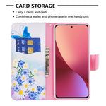 Custodia per telefono in pelle con motivo a disegno colorato, For Xiaomi 12