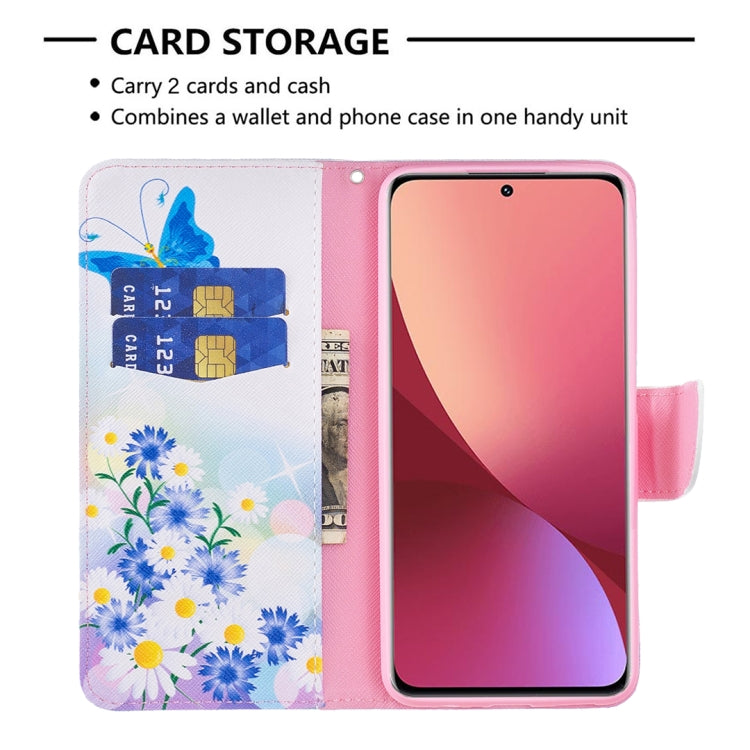Custodia per telefono in pelle con motivo a disegno colorato, For Xiaomi 12