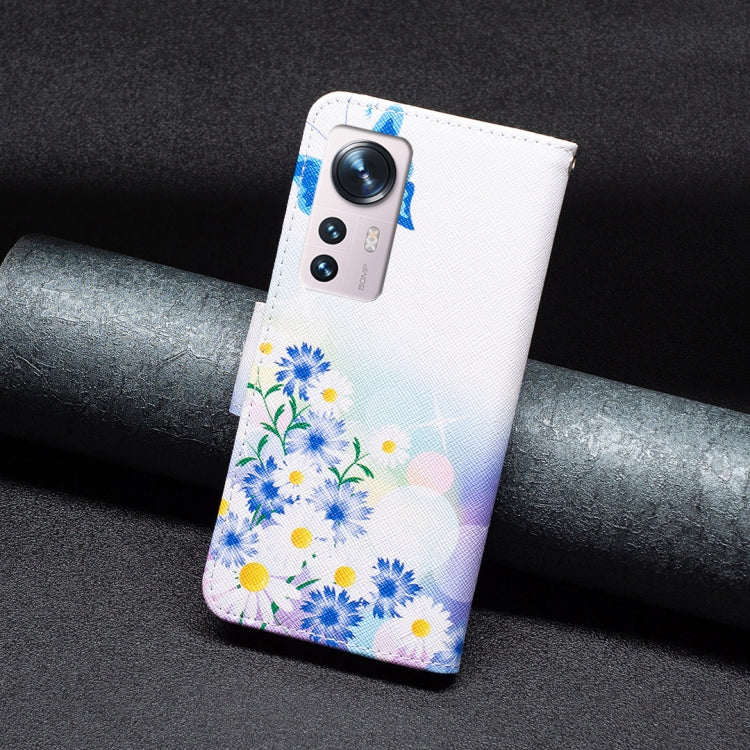 Custodia per telefono in pelle con motivo a disegno colorato, For Xiaomi 12