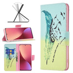 Custodia per telefono in pelle con motivo a disegno colorato, For Xiaomi 12