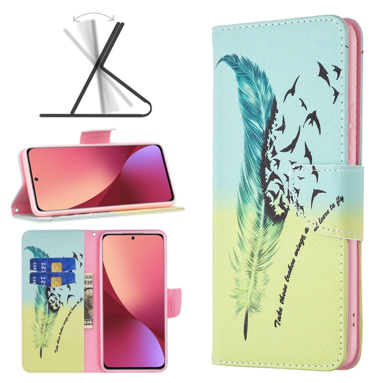 Custodia per telefono in pelle con motivo a disegno colorato, For Xiaomi 12