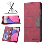 Custodia portafoglio in pelle con chiusura magnetica per Samsung