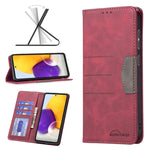 Custodia portafoglio in pelle con chiusura magnetica per Samsung