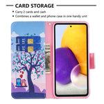 Custodia per telefono in pelle con disegno colorato, For Samsung Galaxy A73 5G, For Xiaomi 12