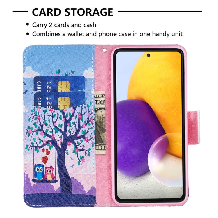 Custodia per telefono in pelle con disegno colorato, For Samsung Galaxy A73 5G, For Xiaomi 12