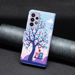 Custodia per telefono in pelle con disegno colorato, For Samsung Galaxy A73 5G, For Xiaomi 12