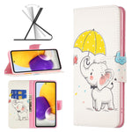 Custodia per telefono in pelle con disegno colorato, For Samsung Galaxy A73 5G, For Xiaomi 12
