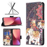 Custodia per telefono in pelle con disegno colorato, For Samsung Galaxy A73 5G, For Xiaomi 12