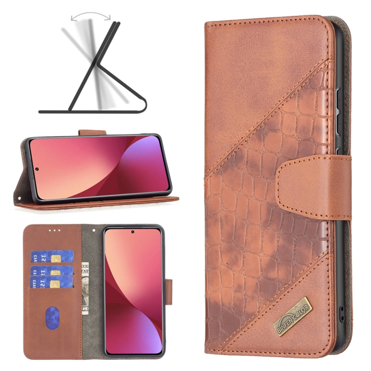 Custodia per telefono in pelle PU con texture coccodrillo abbinata, For Samsung Galaxy A13 4G, For Samsung Galaxy A33 5G, For Samsung Galaxy A73 5G, For Xiaomi 12