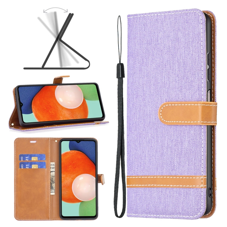 Custodia per cellulare in pelle color denim abbinata, For Samsung Galaxy A13 4G, For Samsung Galaxy A33 5G