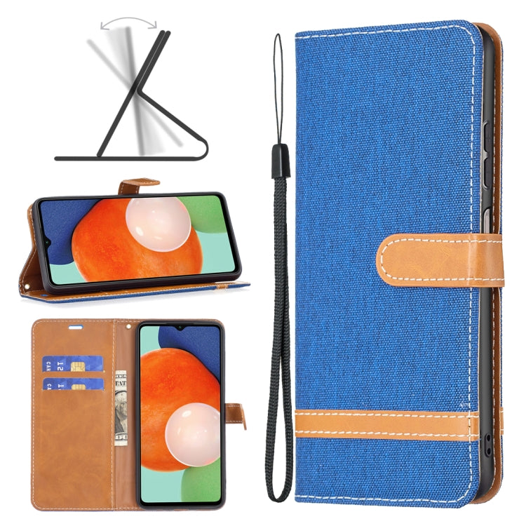 Custodia per cellulare in pelle color denim abbinata, For Samsung Galaxy A13 4G, For Samsung Galaxy A33 5G