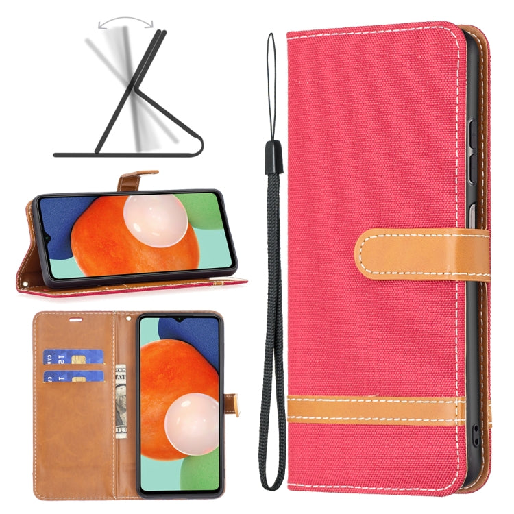 Custodia per cellulare in pelle color denim abbinata, For Samsung Galaxy A13 4G, For Samsung Galaxy A33 5G