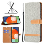 Custodia per cellulare in pelle color denim abbinata, For Samsung Galaxy A13 4G, For Samsung Galaxy A33 5G