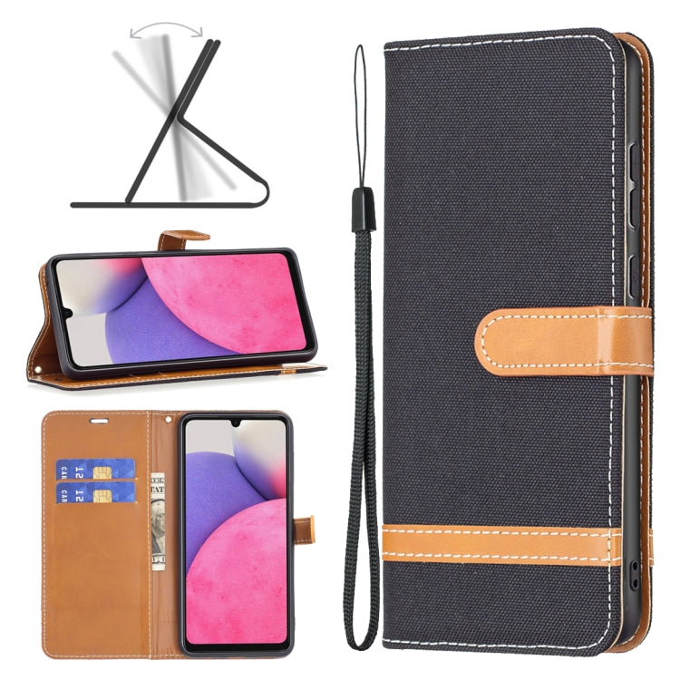 Custodia per cellulare in pelle color denim abbinata, For Samsung Galaxy A13 4G, For Samsung Galaxy A33 5G