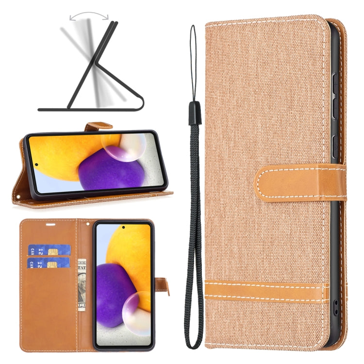 Custodia per cellulare in pelle color denim abbinata, For Samsung Galaxy A73 5G, For Xiaomi 12