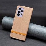 Custodia per cellulare in pelle color denim abbinata, For Samsung Galaxy A73 5G, For Xiaomi 12