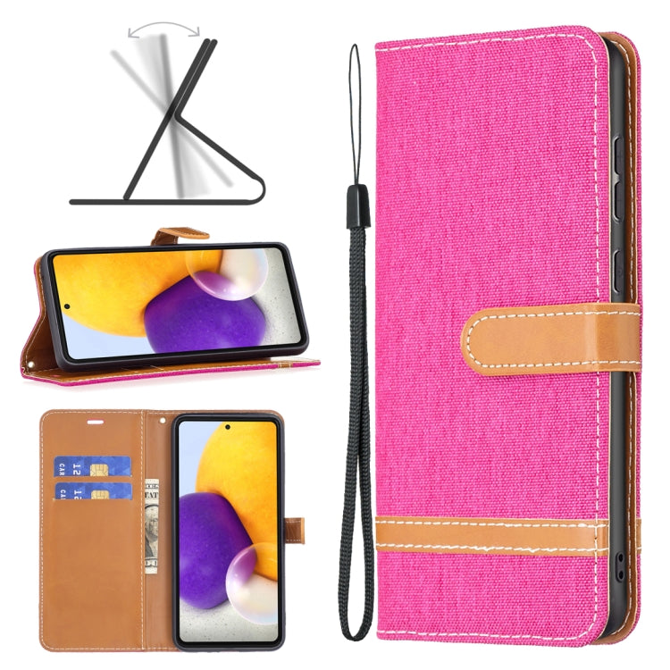 Custodia per cellulare in pelle color denim abbinata, For Samsung Galaxy A73 5G, For Xiaomi 12