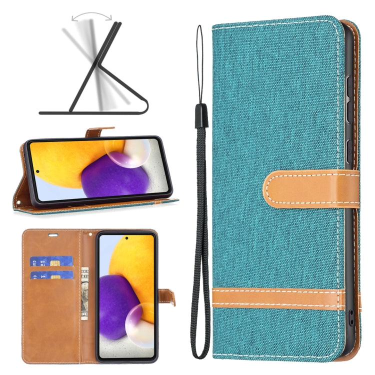 Custodia per cellulare in pelle color denim abbinata, For Samsung Galaxy A73 5G, For Xiaomi 12