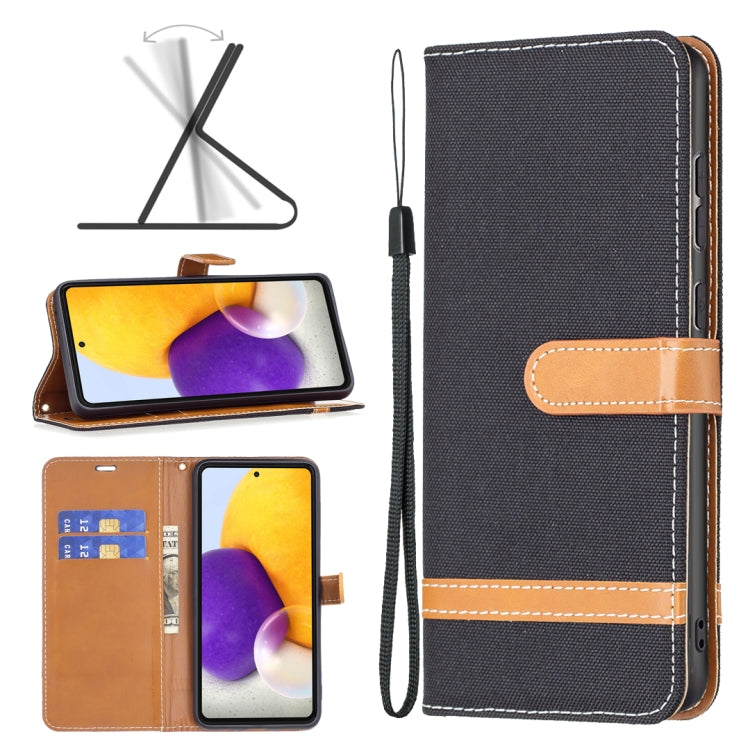 Custodia per cellulare in pelle color denim abbinata, For Samsung Galaxy A73 5G, For Xiaomi 12