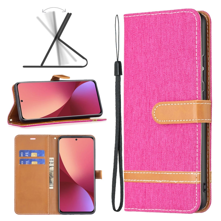 Custodia per cellulare in pelle color denim abbinata, For Samsung Galaxy A73 5G, For Xiaomi 12