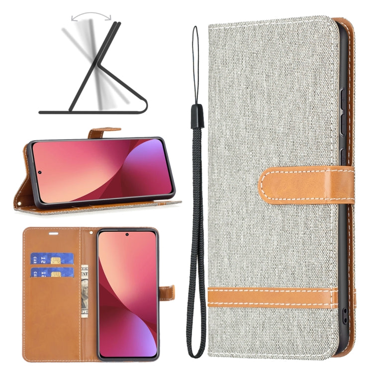 Custodia per cellulare in pelle color denim abbinata, For Samsung Galaxy A73 5G, For Xiaomi 12