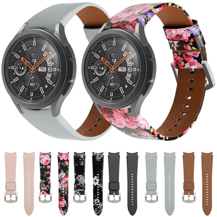 Cinturino in vera pelle, For Samsung Galaxy Watch4 40mm / 44mm