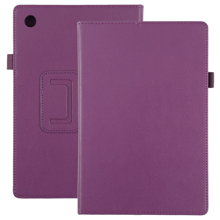 Custodia per tablet in pelle tinta unita Litchi Texture, For Samsung Galaxy Tab A8 10.5 2021