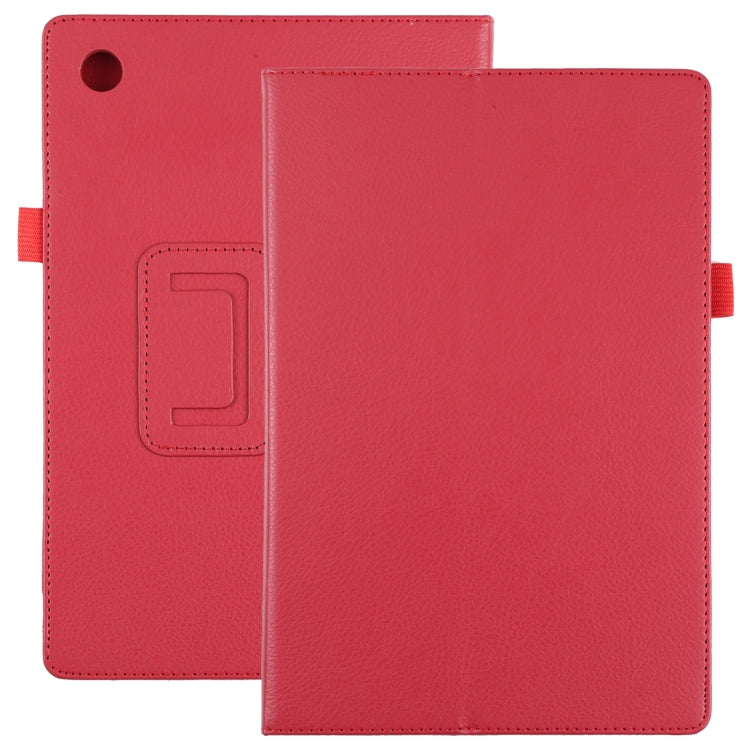 Custodia per tablet in pelle tinta unita Litchi Texture, For Samsung Galaxy Tab A8 10.5 2021