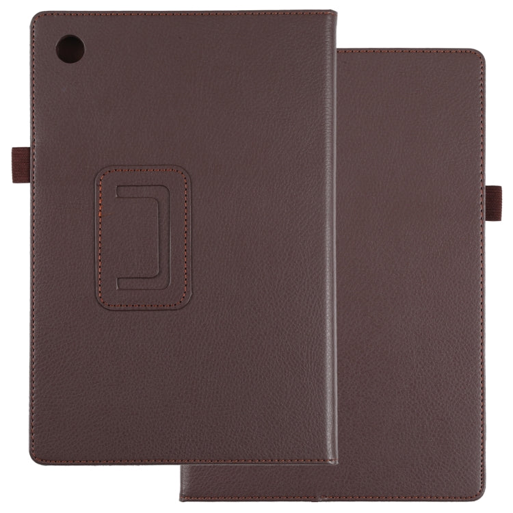 Custodia per tablet in pelle tinta unita Litchi Texture, For Samsung Galaxy Tab A8 10.5 2021