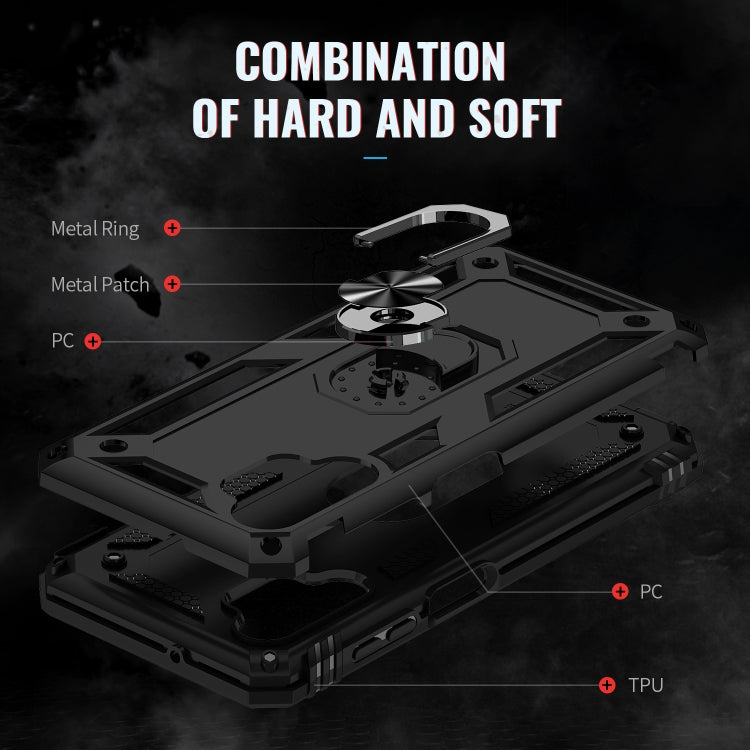 Custodia per telefono antiurto in TPU + PC con supporto, For Samsung Galaxy A13 4G, For Samsung Galaxy A73 5G