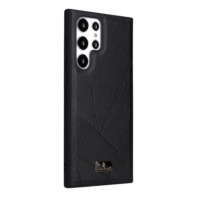 Fierre Shann custodia in pelle con cover posteriore per telefono, For Samsung Galaxy S22 5G, For Samsung Galaxy S22+ 5G, For Samsung Galaxy S22 Ultra 5G