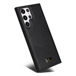 Fierre Shann custodia in pelle con cover posteriore per telefono, For Samsung Galaxy S22 5G, For Samsung Galaxy S22+ 5G, For Samsung Galaxy S22 Ultra 5G