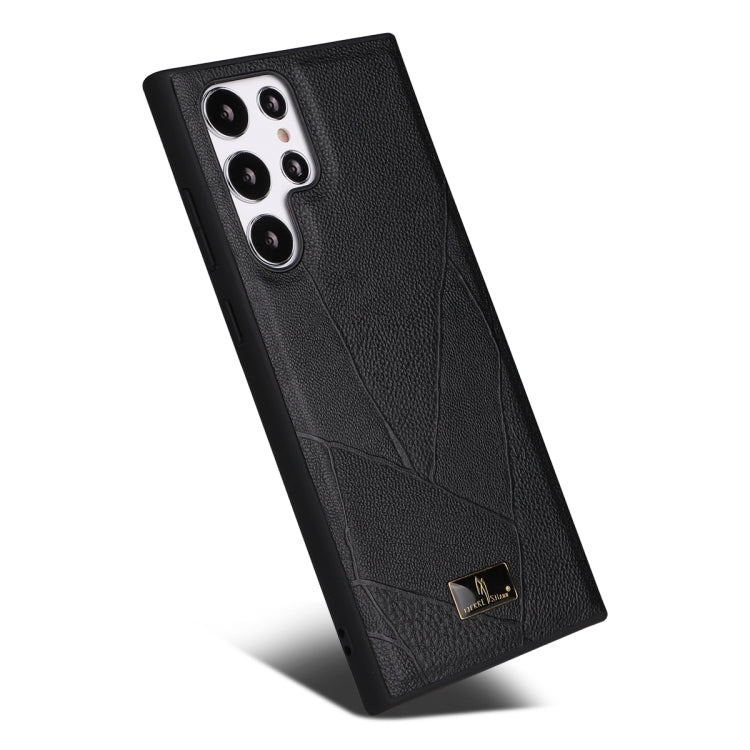Fierre Shann custodia in pelle con cover posteriore per telefono, For Samsung Galaxy S22 5G, For Samsung Galaxy S22+ 5G, For Samsung Galaxy S22 Ultra 5G