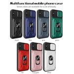 Custodia scorrevole con slot carte per iPhone XS